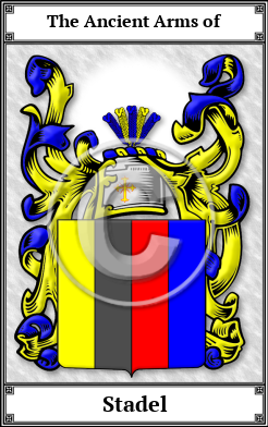 Stadel Family Crest Download (JPG)  Book Plated - 150 DPI