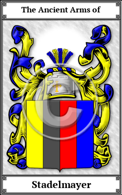 Stadelmayer Family Crest Download (JPG)  Book Plated - 150 DPI