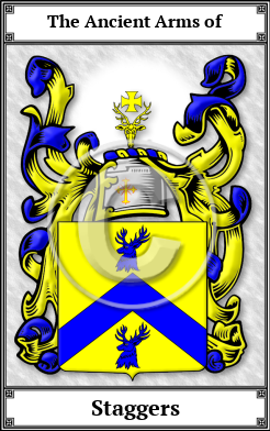 Staggers Family Crest Download (JPG)  Book Plated - 150 DPI