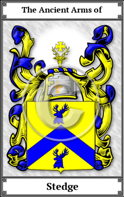 Stedge Family Crest Download (JPG)  Book Plated - 150 DPI