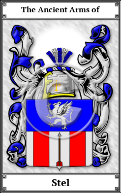 Stel Family Crest Download (JPG)  Book Plated - 150 DPI