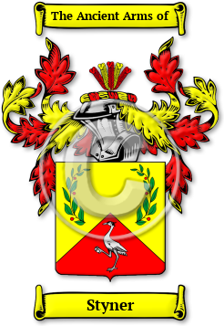 Styner Family Crest Download (jpg) Legacy Series - 150 DPI