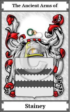 Stainey Family Crest Download (JPG)  Book Plated - 150 DPI