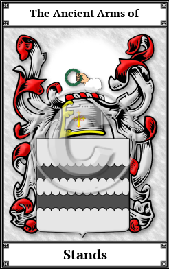 Stands Family Crest Download (JPG)  Book Plated - 150 DPI