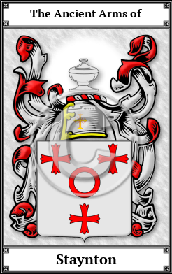 Staynton Family Crest Download (JPG) Book Plated - 600 DPI