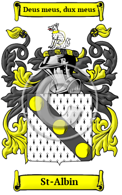 St-Albin Family Crest Download (JPG) Heritage Series - 300 DPI