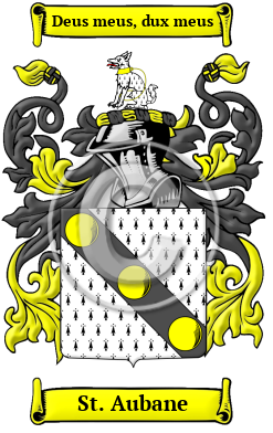 St. Aubane Family Crest/Coat of Arms