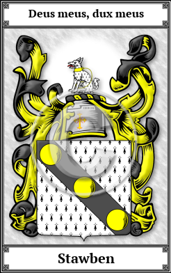 Stawben Family Crest Download (JPG) Book Plated - 600 DPI