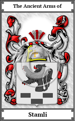 Stamli Family Crest Download (JPG)  Book Plated - 150 DPI