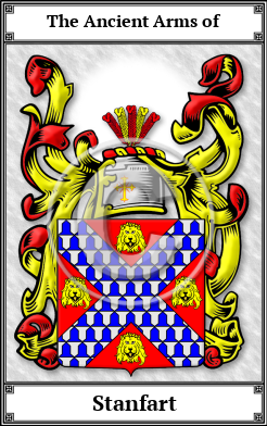 Stanfart Family Crest Download (JPG)  Book Plated - 150 DPI