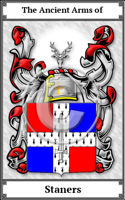 Staners Family Crest Download (JPG)  Book Plated - 150 DPI