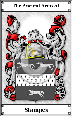 Stampes Family Crest Download (JPG) Book Plated - 600 DPI