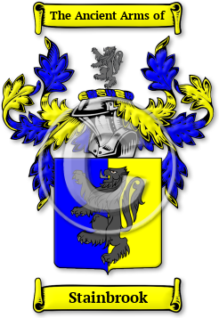 Stainbrook Family Crest Download (jpg) Legacy Series - 150 DPI