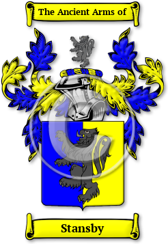 Stansby Family Crest Download (jpg) Legacy Series - 150 DPI