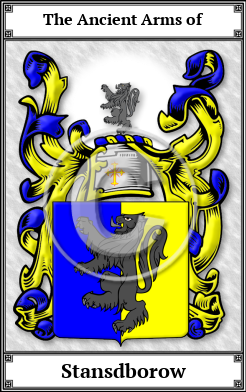 Stansdborow Family Crest Download (JPG)  Book Plated - 150 DPI