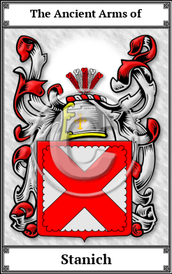 Stanich Family Crest Download (JPG)  Book Plated - 150 DPI
