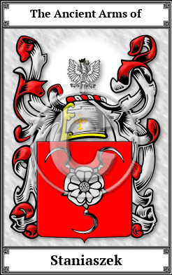 Staniaszek Family Crest Download (JPG)  Book Plated - 150 DPI