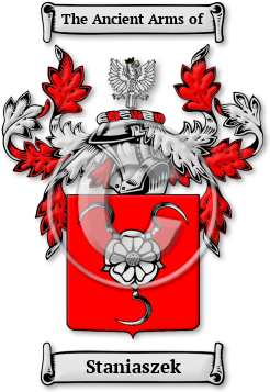 Staniaszek Family Crest Download (jpg) Legacy Series - 150 DPI