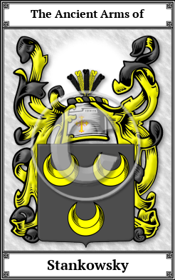 Stankowsky Family Crest Download (JPG)  Book Plated - 150 DPI