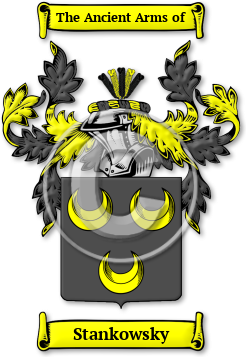Stankowsky Family Crest Download (jpg) Legacy Series - 150 DPI
