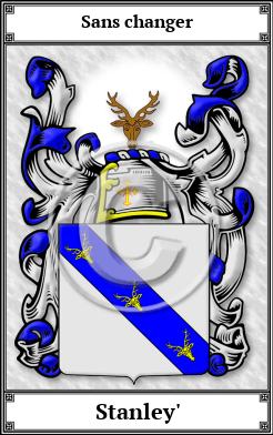Stanley' Family Crest Download (JPG)  Book Plated - 150 DPI