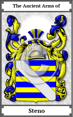 Steno Family Crest Download (JPG) Book Plated - 600 DPI