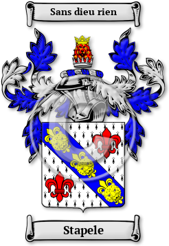 Stapele Family Crest Download (jpg) Legacy Series - 150 DPI