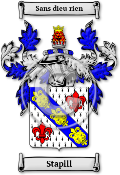 Stapill Family Crest Download (jpg) Legacy Series - 150 DPI
