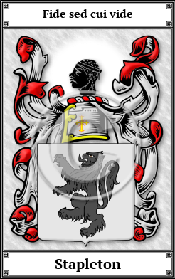 Stapleton Family Crest Download (JPG) Book Plated - 300 DPI