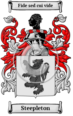 Steepleton Family Crest/Coat of Arms