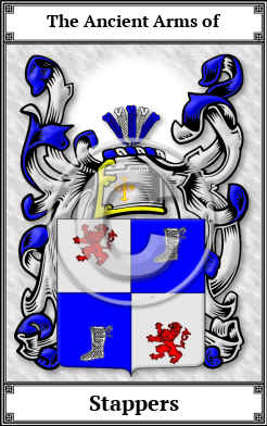 Stappers Family Crest Download (JPG) Book Plated - 600 DPI