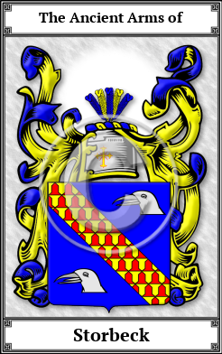 Storbeck Family Crest Download (JPG)  Book Plated - 150 DPI