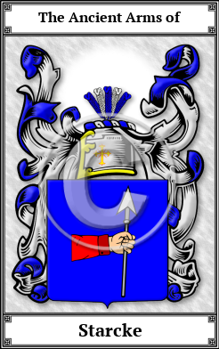 Starcke Family Crest Download (JPG)  Book Plated - 150 DPI