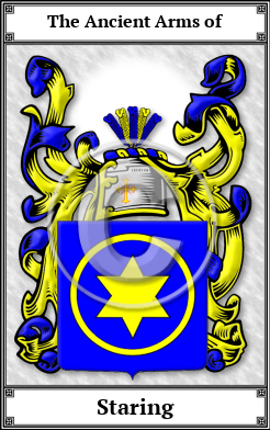 Staring Family Crest Download (JPG) Book Plated - 600 DPI