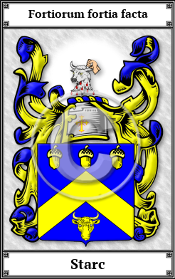 Starc Family Crest Download (JPG)  Book Plated - 150 DPI