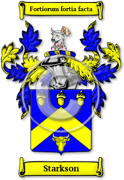 Starkson Family Crest Download (jpg) Legacy Series - 150 DPI