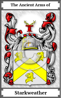 Starkweather Family Crest Download (JPG) Book Plated - 600 DPI