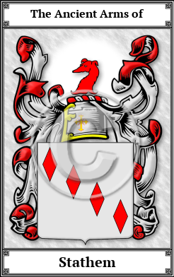 Stathem Family Crest Download (JPG)  Book Plated - 150 DPI