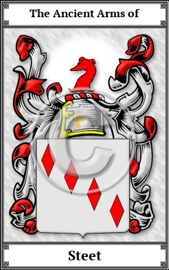 Steet Family Crest Download (JPG) Book Plated - 600 DPI