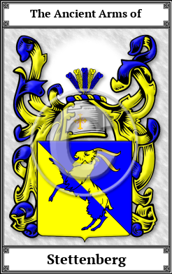 Stettenberg Family Crest Download (JPG) Book Plated - 600 DPI