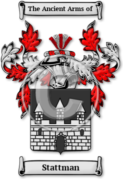 Stattman Family Crest Download (jpg) Legacy Series - 150 DPI