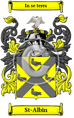 St-Albin Family Crest Download (JPG) Heritage Series - 600 DPI