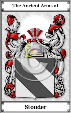 Stouder Family Crest Download (JPG)  Book Plated - 150 DPI