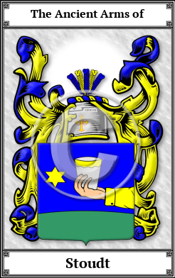 Stoudt Family Crest Download (JPG)  Book Plated - 150 DPI