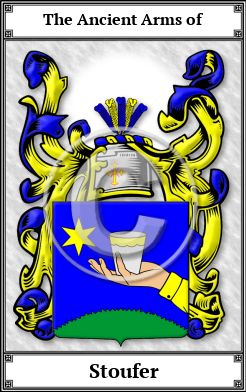Stoufer Family Crest Download (JPG)  Book Plated - 150 DPI