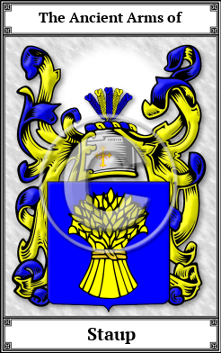 Staup Family Crest Download (JPG)  Book Plated - 150 DPI