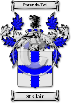 St Clair Family Crest Download (jpg) Legacy Series - 150 DPI