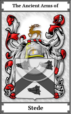 Stede Family Crest Download (JPG)  Book Plated - 150 DPI