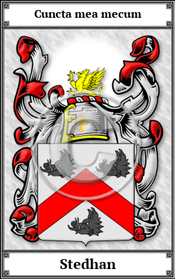 Stedhan Family Crest Download (JPG)  Book Plated - 150 DPI