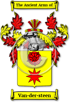 Van-der-steen Family Crest Download (jpg) Legacy Series - 150 DPI